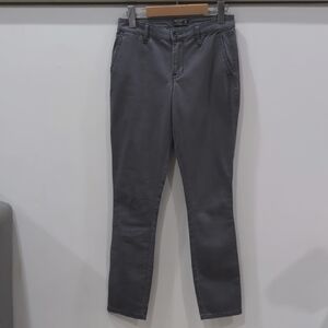 ABERCROMBIE & FITCH | Women's Charcoal Grey Mid-Rise Skinny Jeans